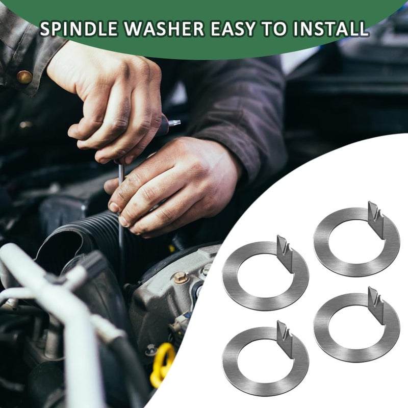 Fugedox 4 Pack 1" Tang Spindle Washer for Spindle Tang Washer 2k to 7k EZ Lube Axles 3,500-7,000 lb - Image 5